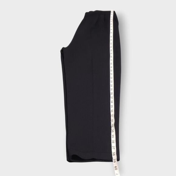 ST. John Separates Black Santana Knit Pleated Pull On Pants Sz 8 Career Classic - Picture 12 of 12